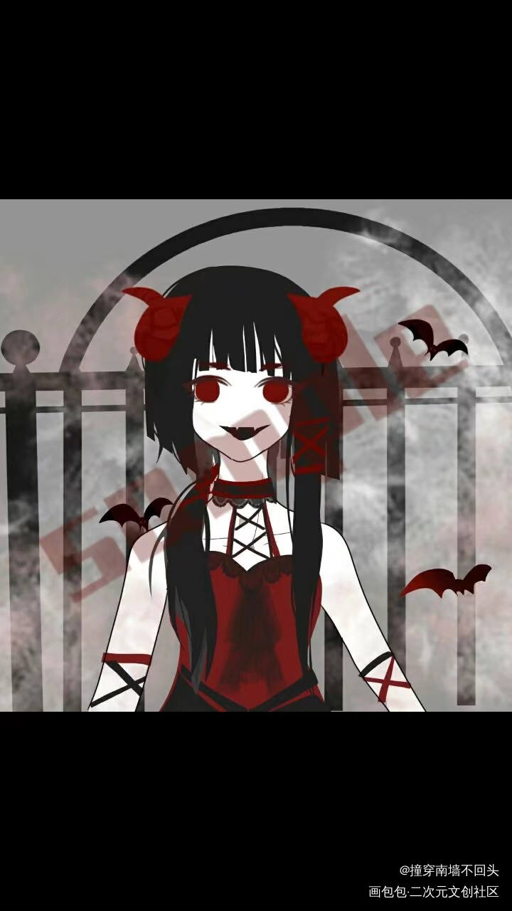 _平涂头像原创人物原创oc绘画作品