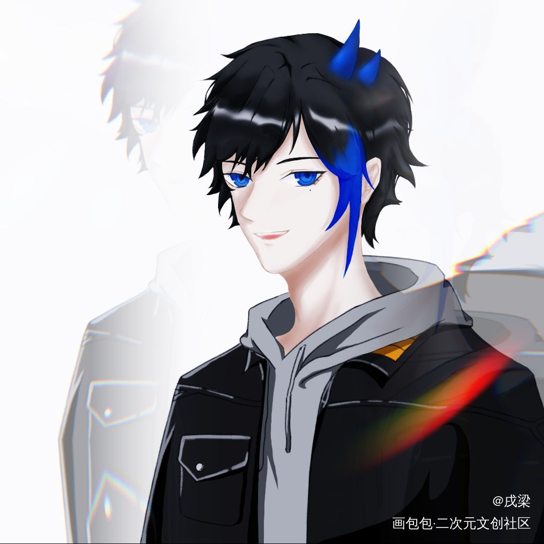 给劳斯oc的赠图ˆˆ_oc绘画作品