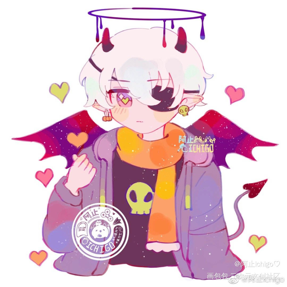 万圣节快乐喔大家_光遇平菇平涂日系q版求配文我要上首推头像插画同人