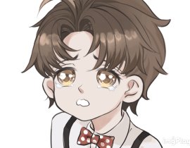 哭包小甜辛要黎叔叔摸摸就好啦！_绘画作品