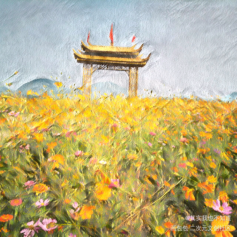 鹿眠塘_油画绘画作品