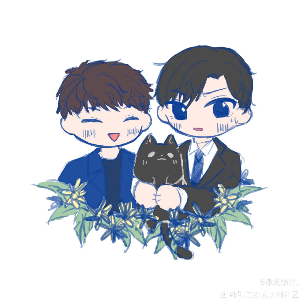 一个宫任_188男团Q版同人绘画作品