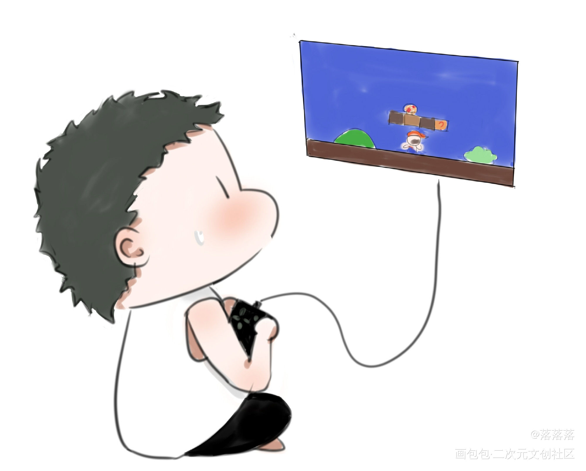 _188男团俞风城绘画作品