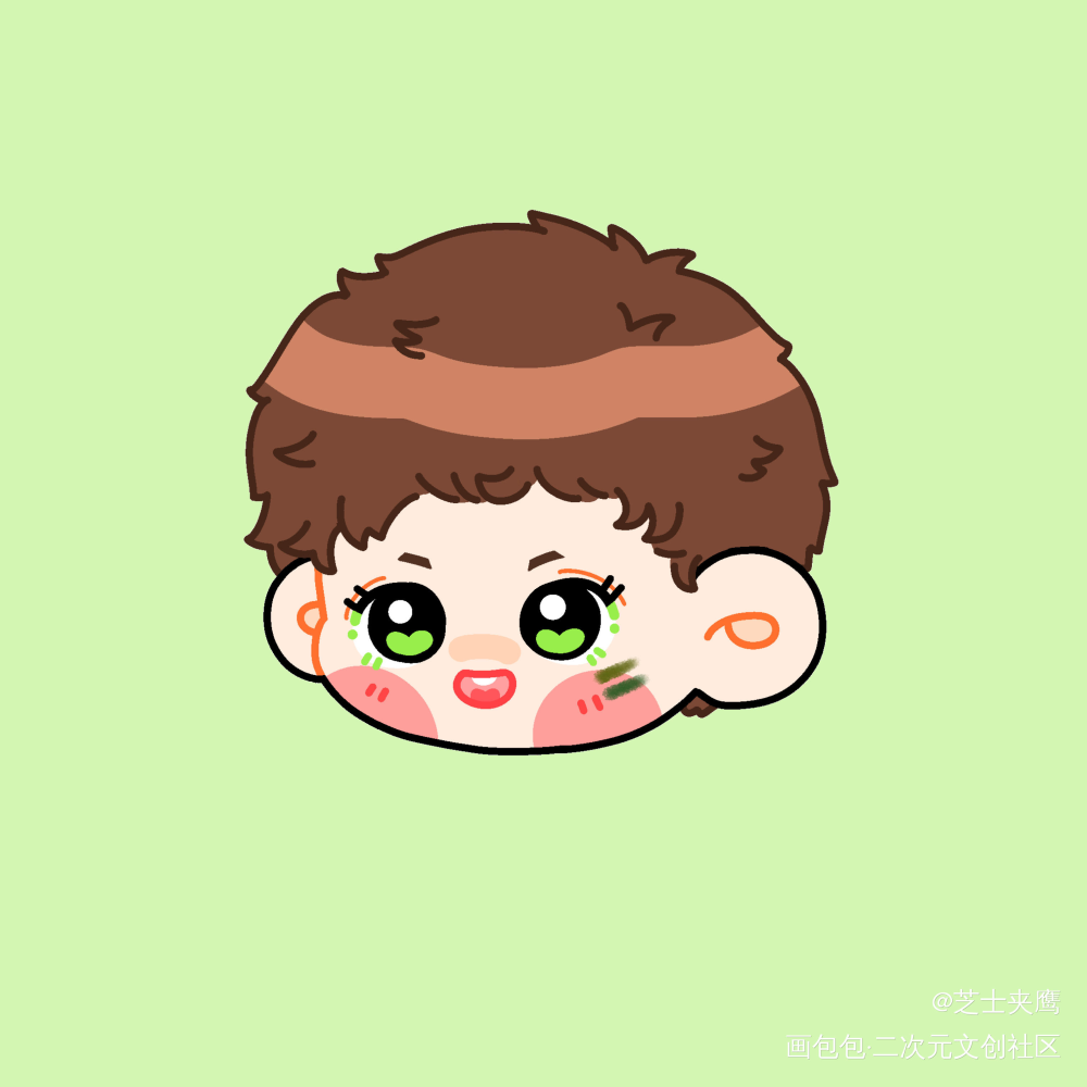 俞白QQ头_小白杨188男团白新羽俞风城Q版同人绘画作品