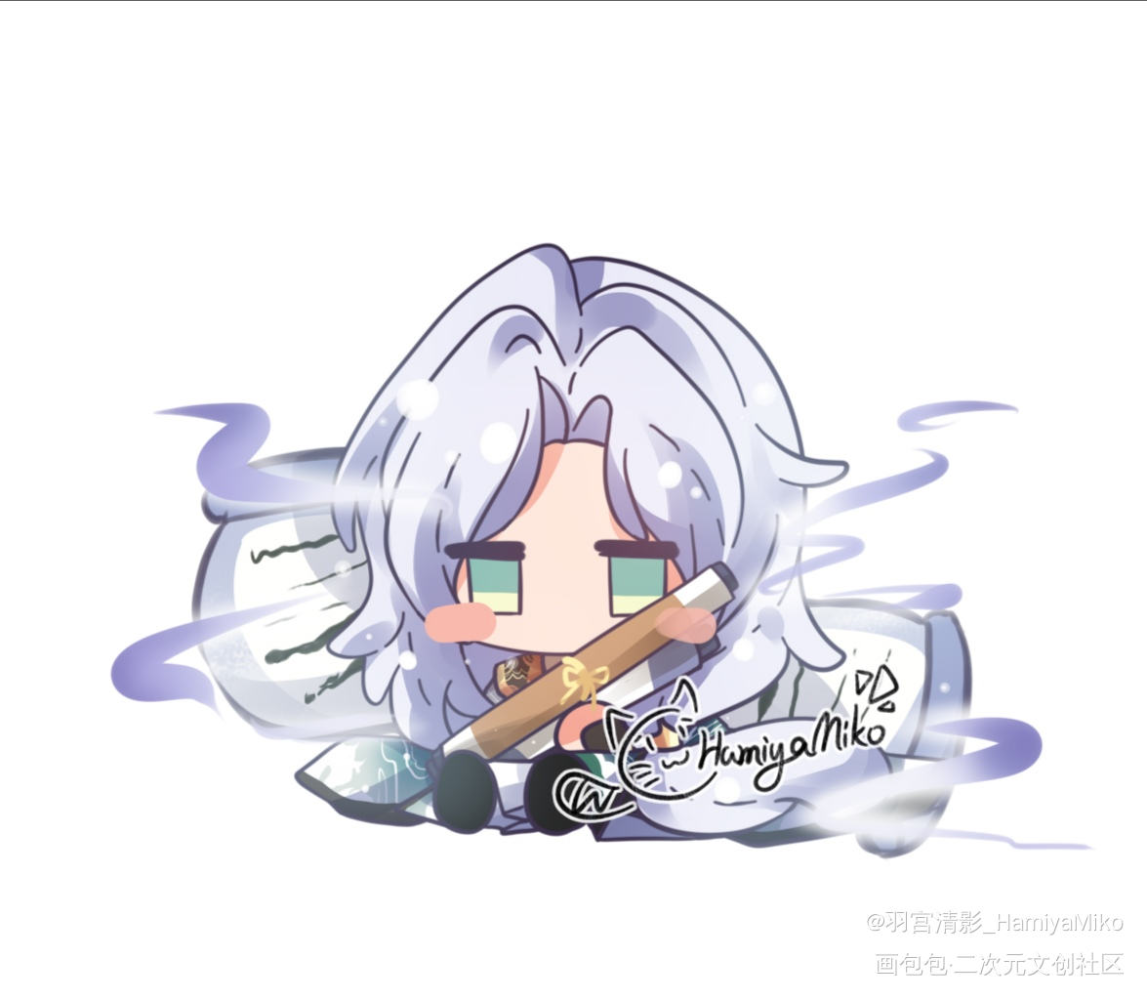 微薄之力_食物语八仙过海闹罗汉Q版同人绘画作品