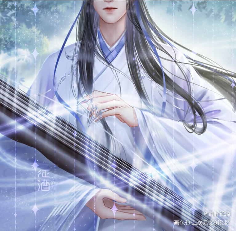 古风仙侠分镜3/4_古风壁纸古风人物古风半厚涂插画原创人物原创绘画作品