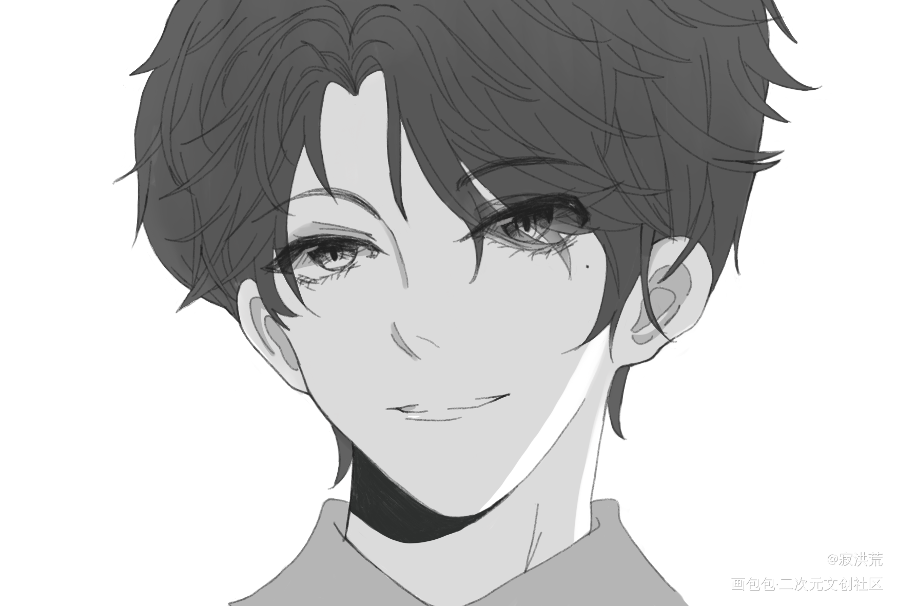 画个甜辛_谁把谁当真188男团赵锦辛procreate水千丞绘画作品