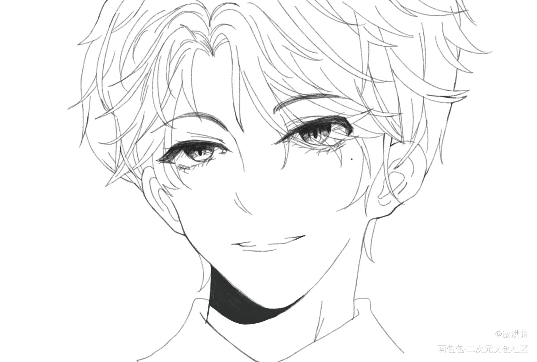画个甜辛_谁把谁当真188男团赵锦辛procreate水千丞绘画作品
