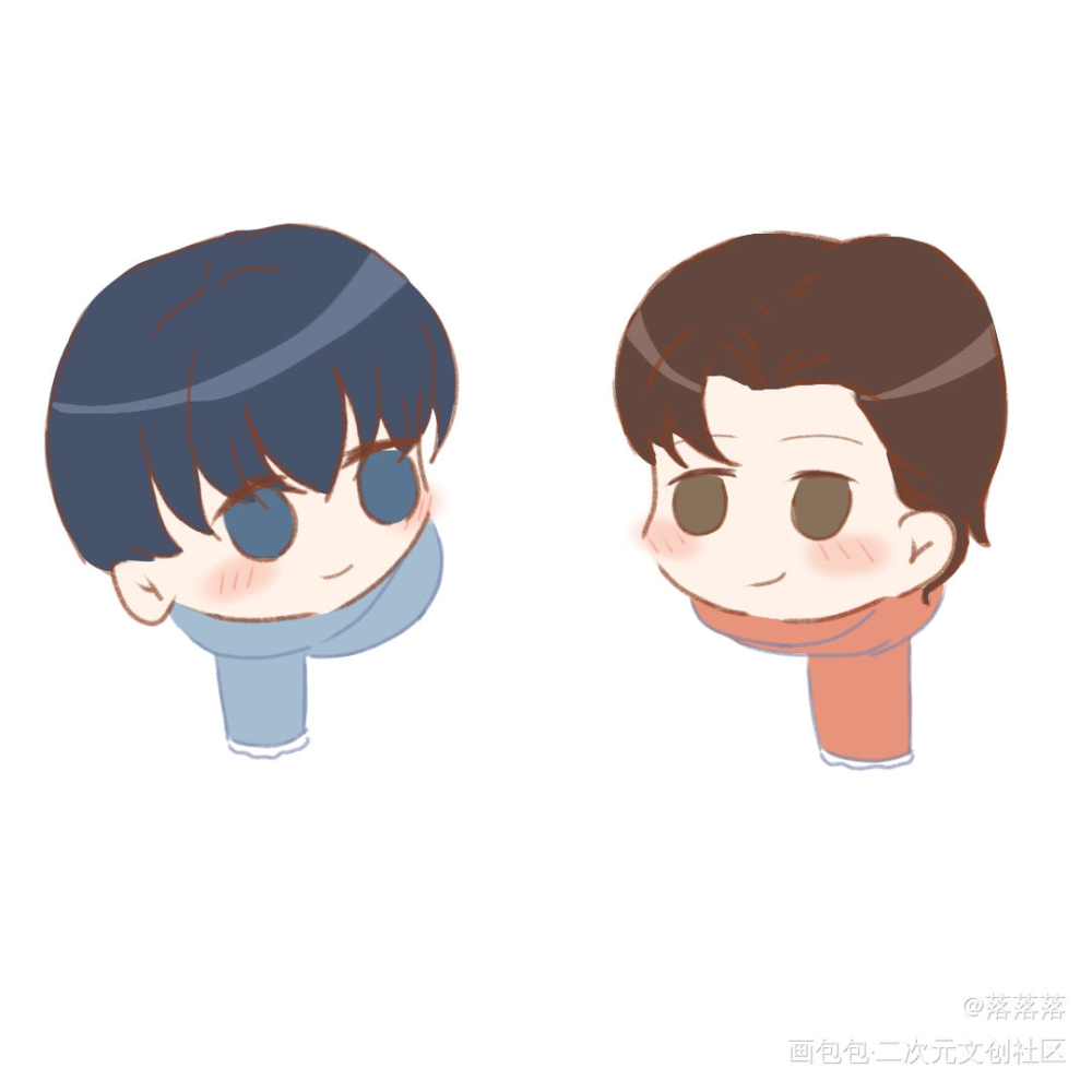 _188男团李玉简隋英Q版绘画作品