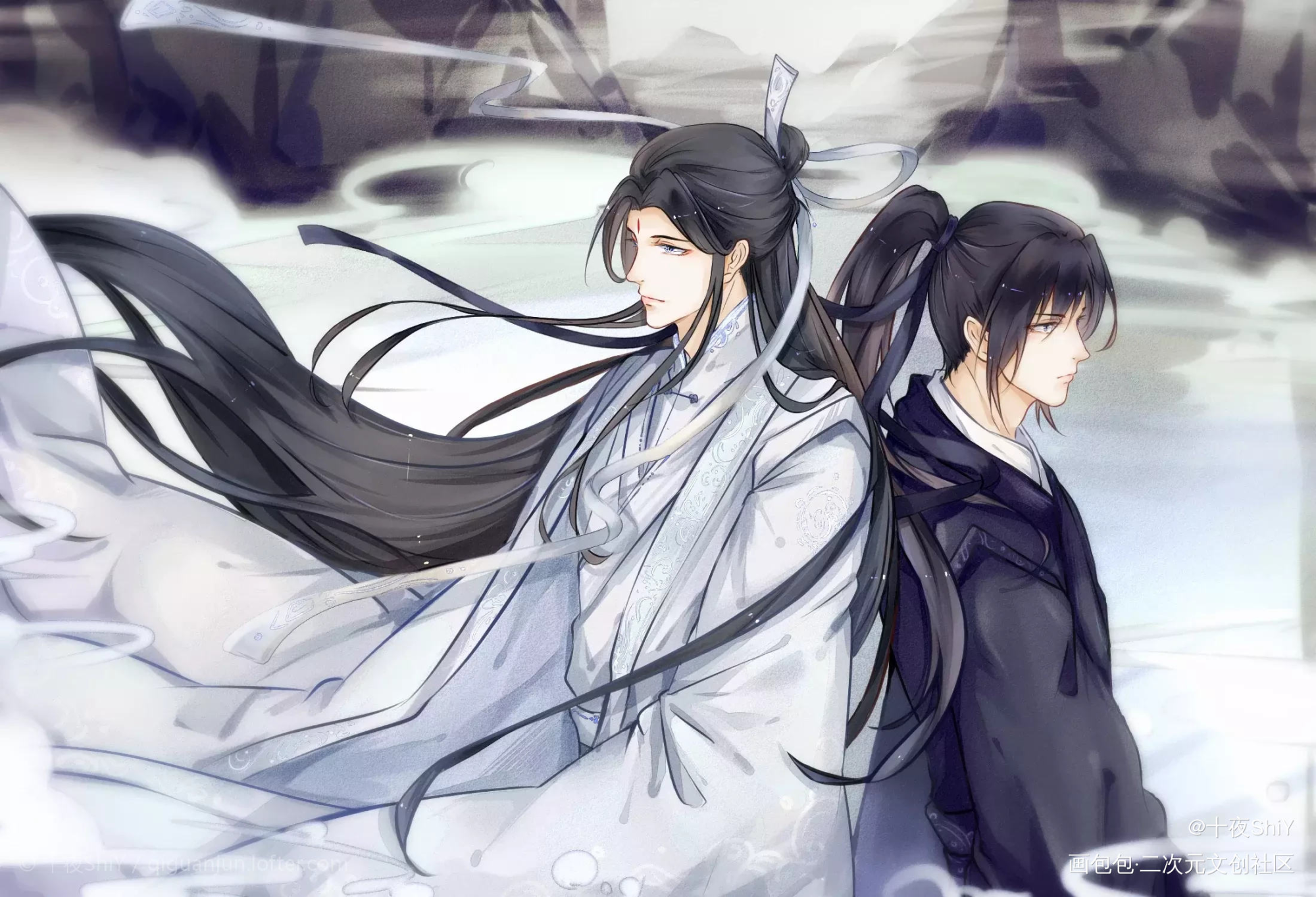 鹏程万里_六爻鸣潜严争鸣程潜插画同人绘画作品