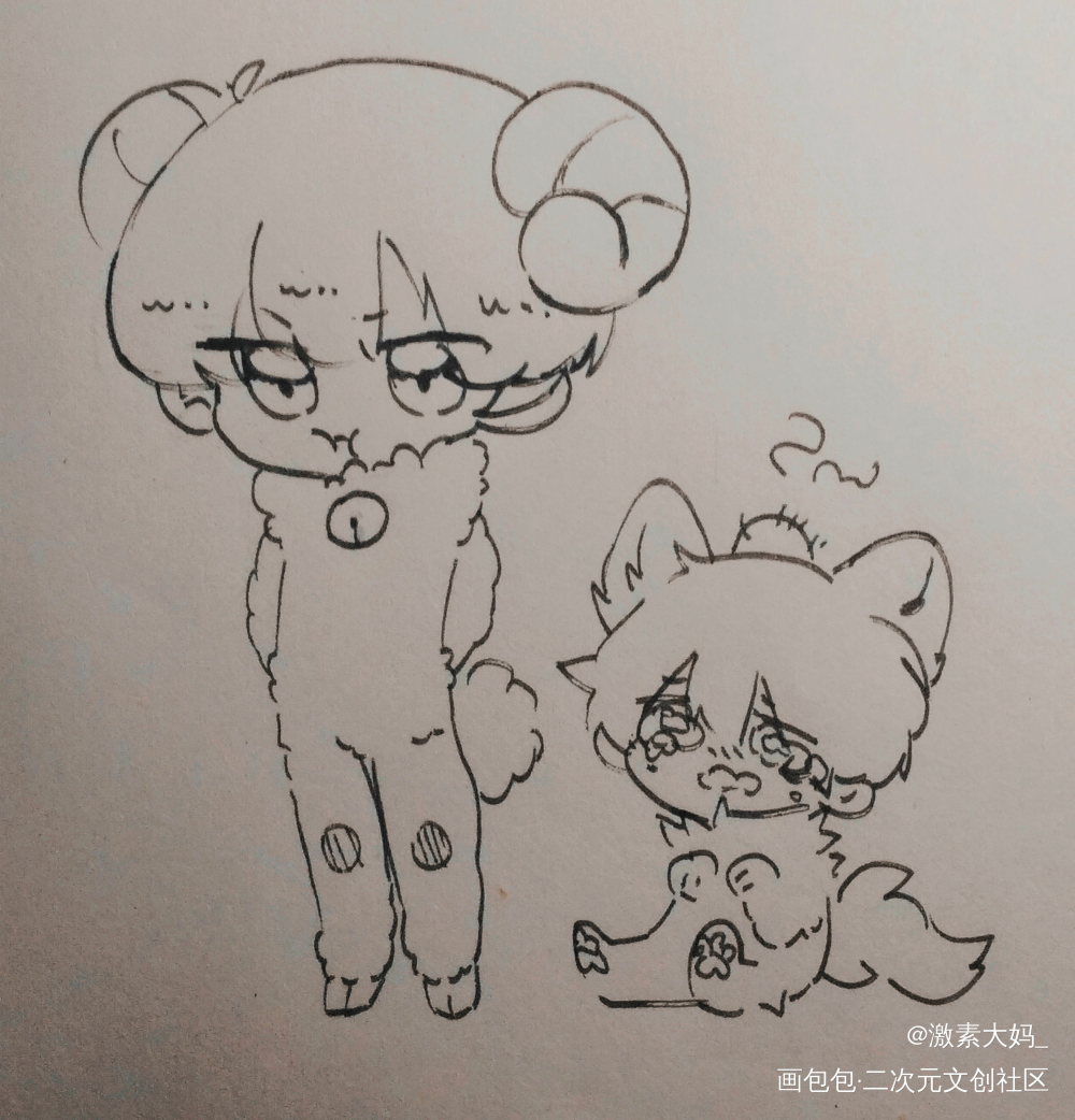 小动物辛(？)_188男团赵锦辛Q版同人绘画作品