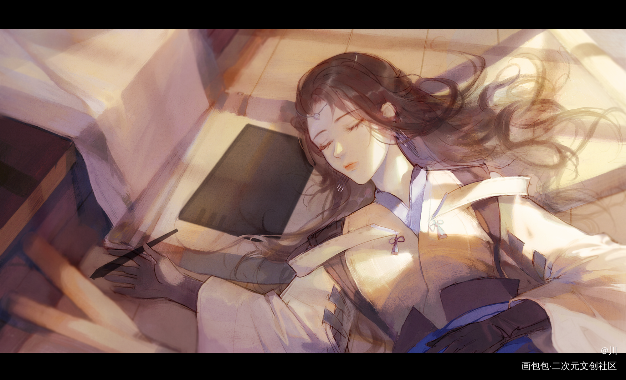 啊哈_剑网3古风绘画作品