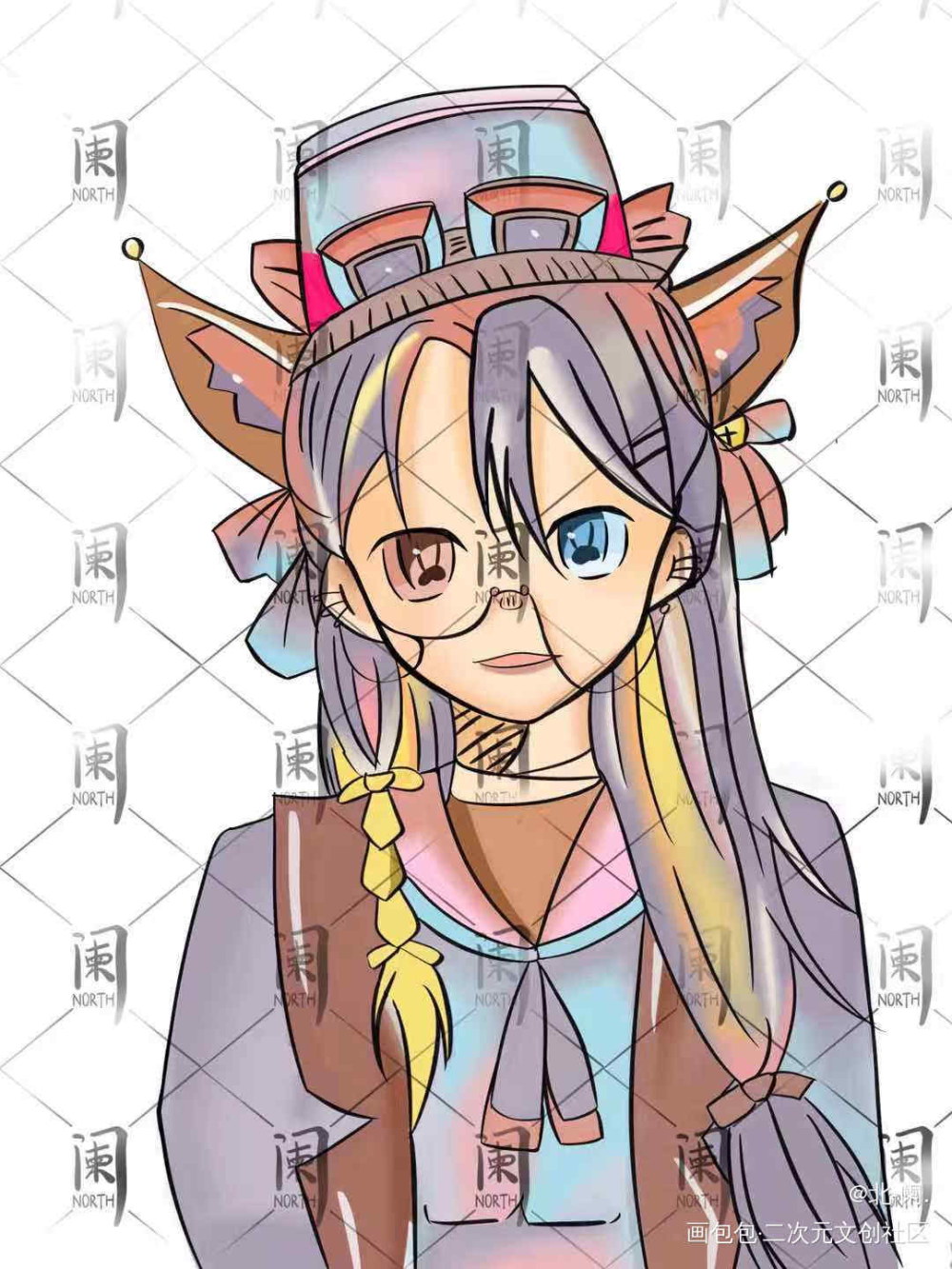 1116 oc练习_平涂求指点求点评我要上首推北阑oc绘画作品