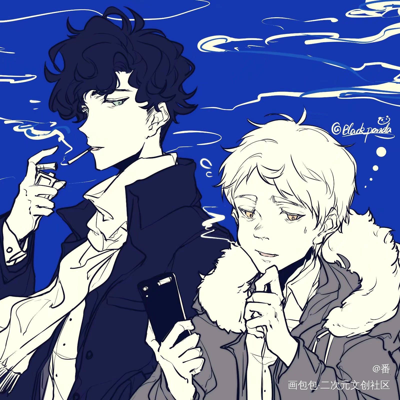 福华_神探夏洛克sherlock绘画作品