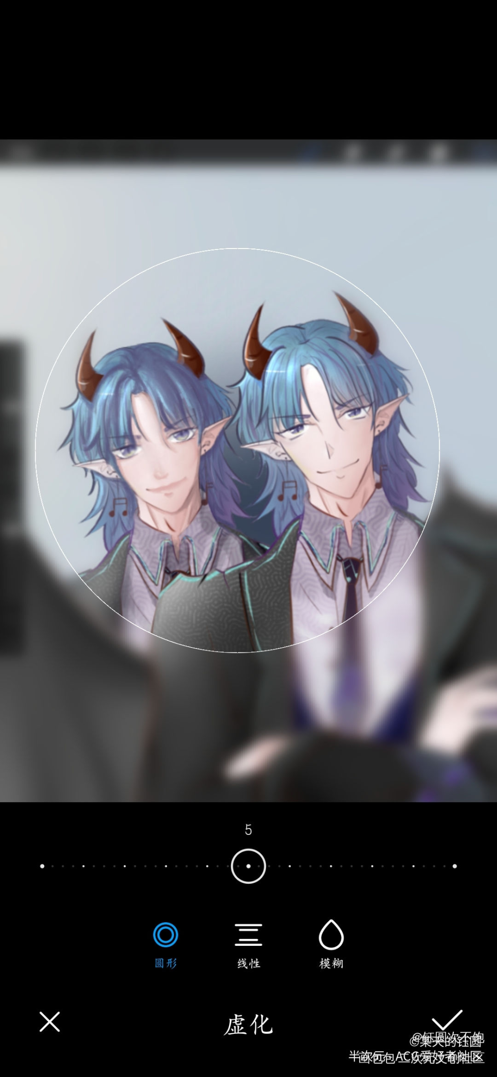 半年前旧图优化（左）_平涂日系头像重绘原创oc绘画作品