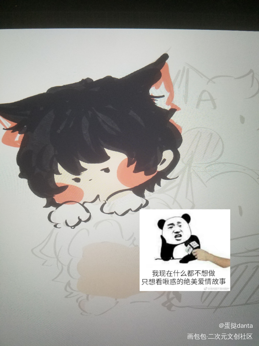 发个草稿 是小狐狸游惑啦_全球高考游惑草稿Q版同人全球高考木苏里木苏里绘画作品