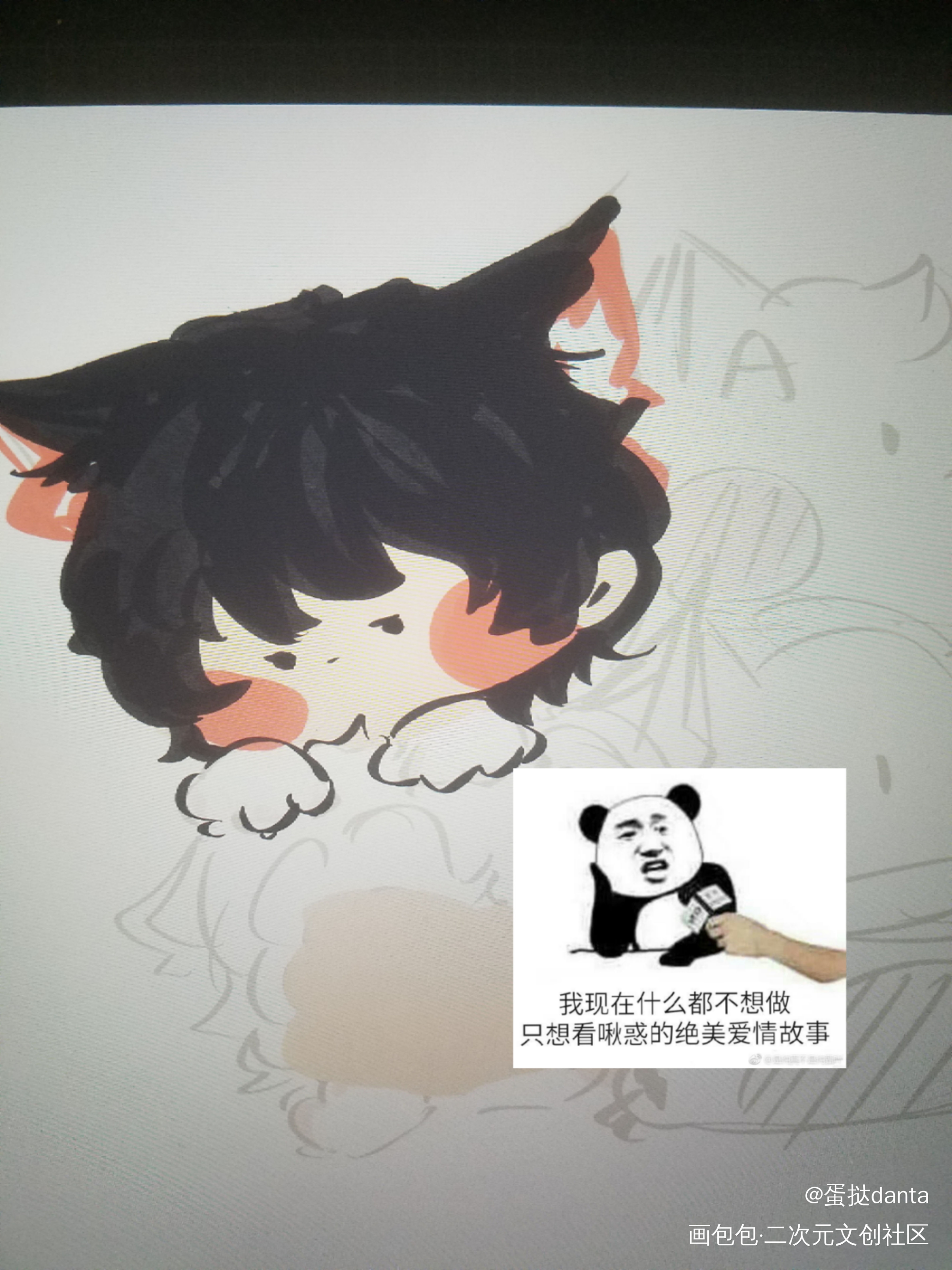 发个草稿 是小狐狸游惑啦_全球高考游惑草稿Q版同人全球高考木苏里木苏里绘画作品