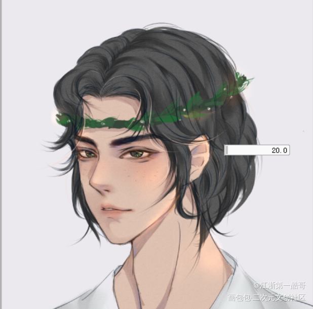 情头。只有一半_一醉经年188男团宋居寒平涂日系求点评头像同人周边设计绘画作品