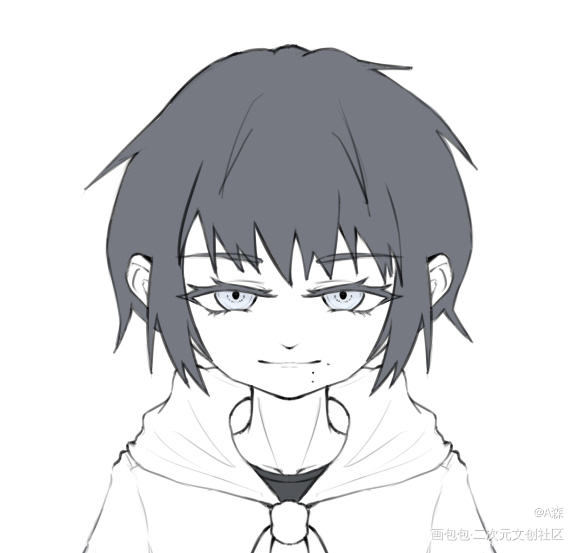 【OC】Uze Les尤兹·雷_摸鱼原创oc绘画作品