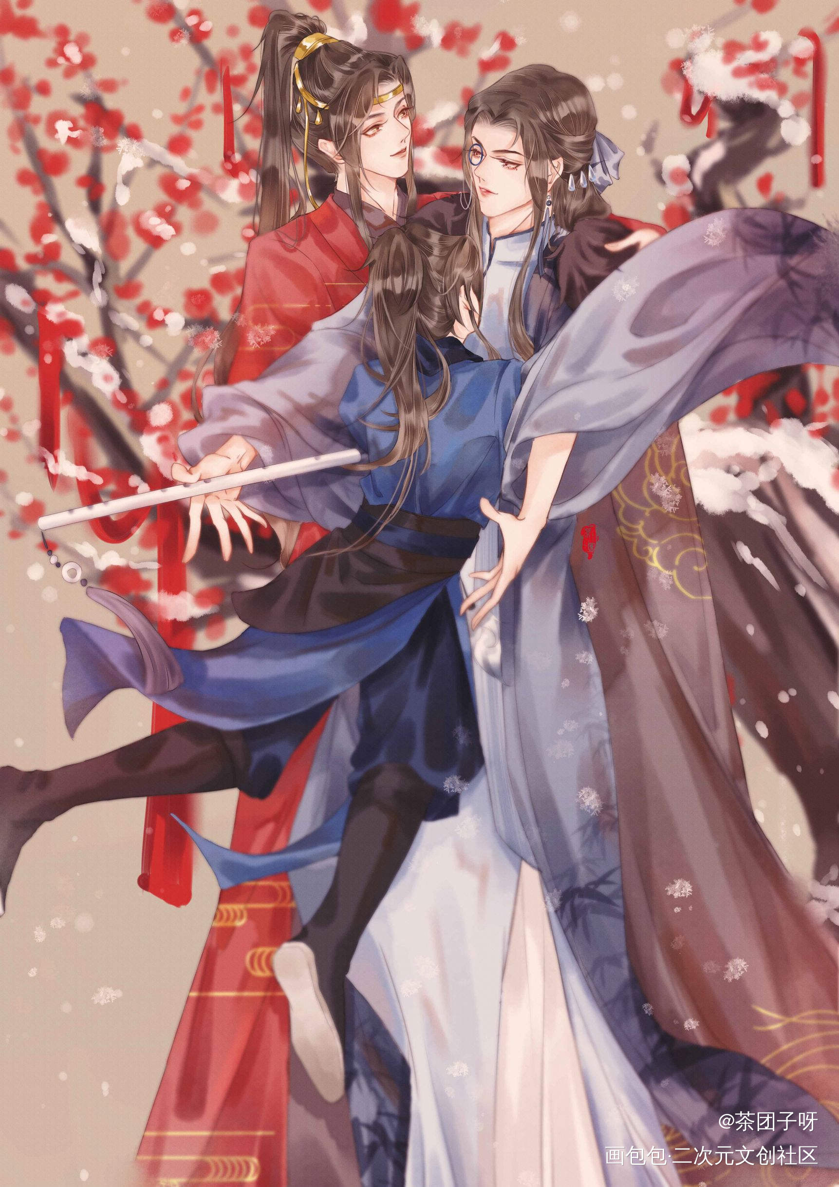 顾帅和他的小长庚，帝王庚_杀破狼长顾长庚顾昀古风平涂我要上首推插画同人绘画作品