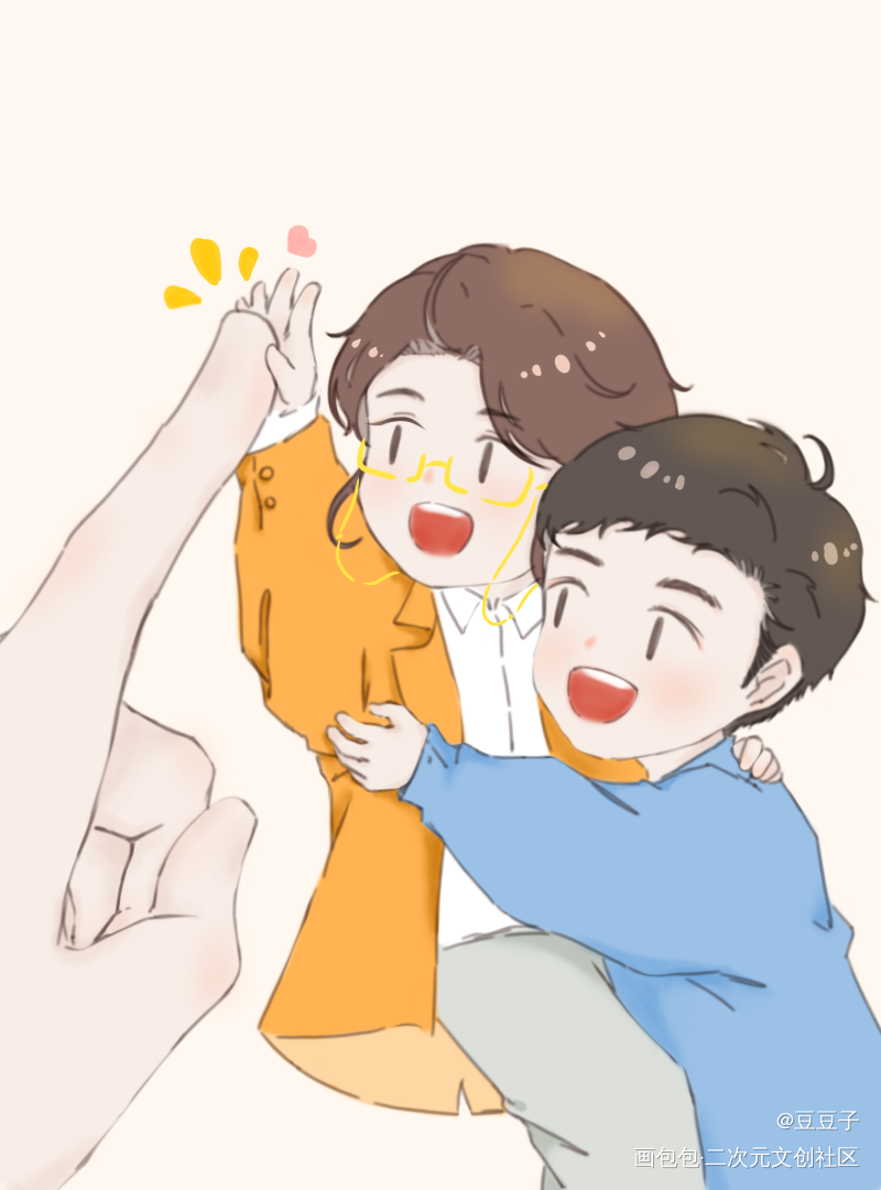 和我们签订契约成为默读女孩吧_默读费渡骆闻舟Q版同人绘画作品