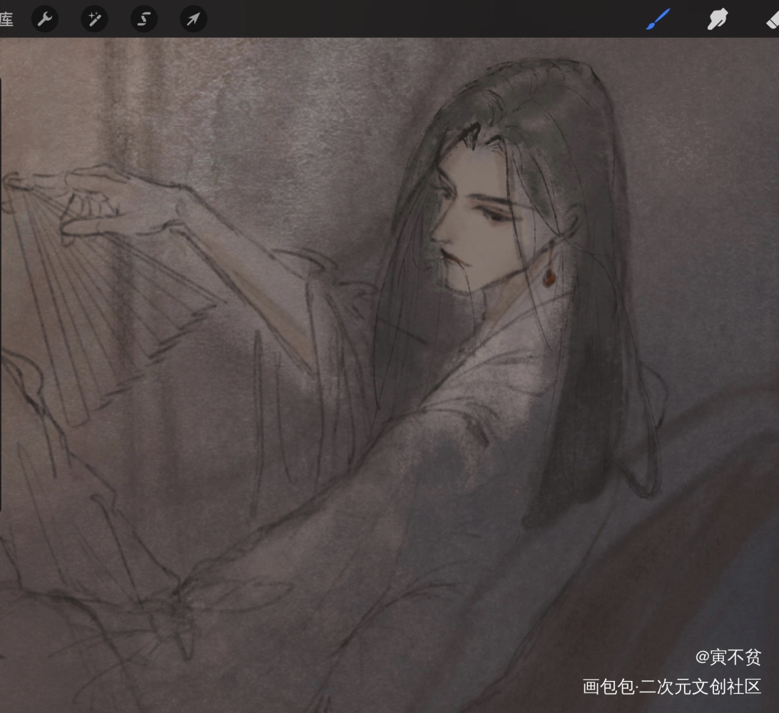 _将进酒沈兰舟同人绘画作品