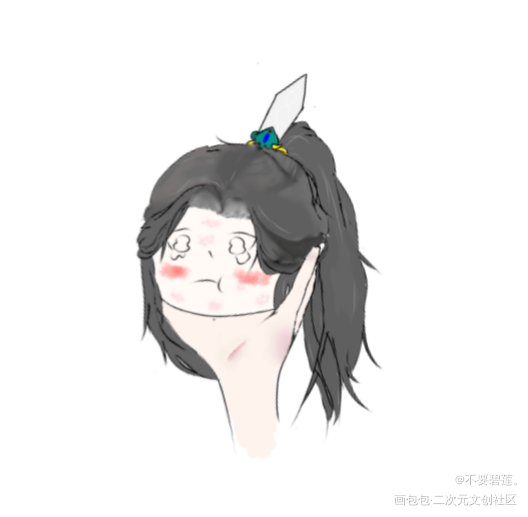 楚晚宁_二哈和他的白猫师尊楚晚宁Q版绘画作品