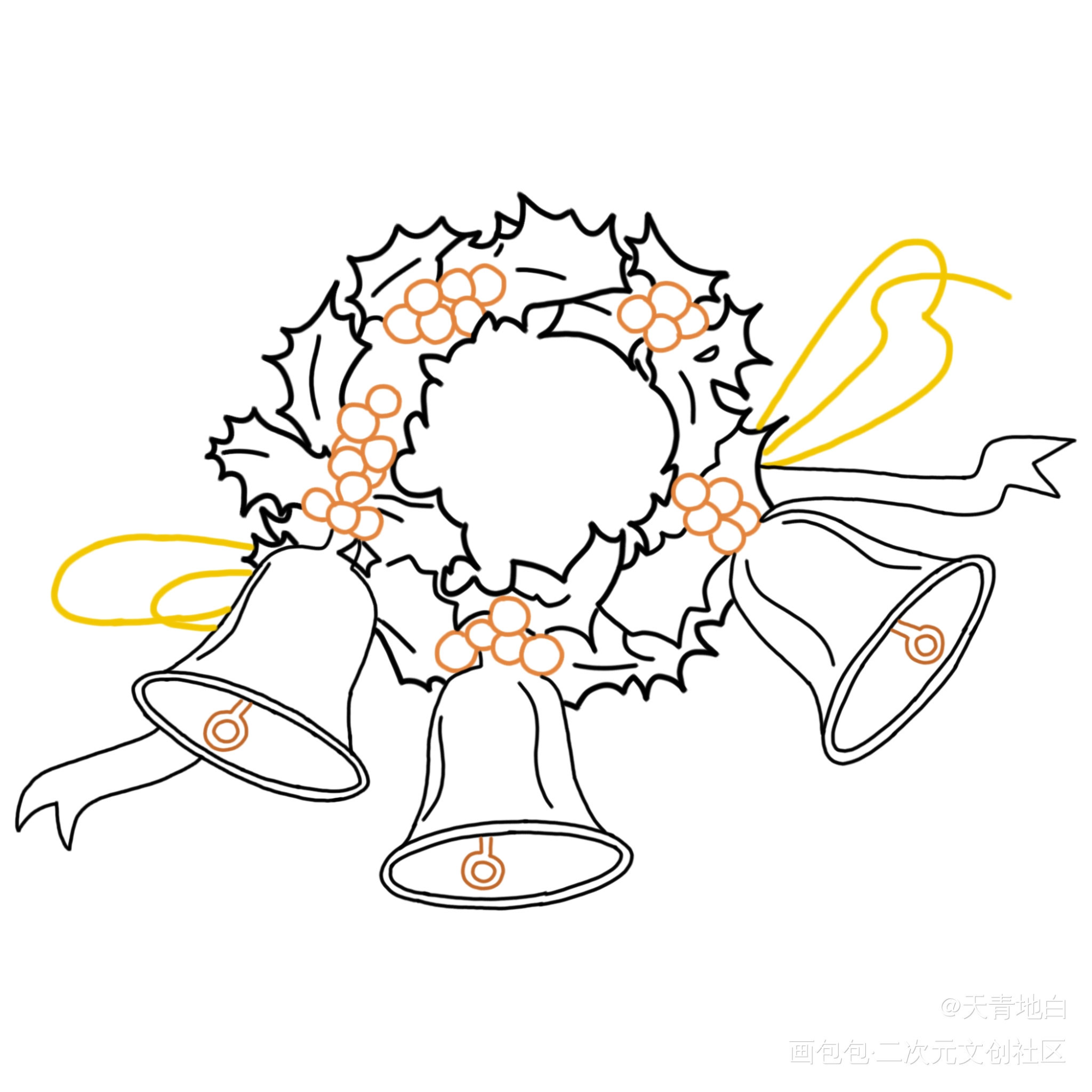 为圣诞节做准备_王杰希圣诞节同人绘画作品