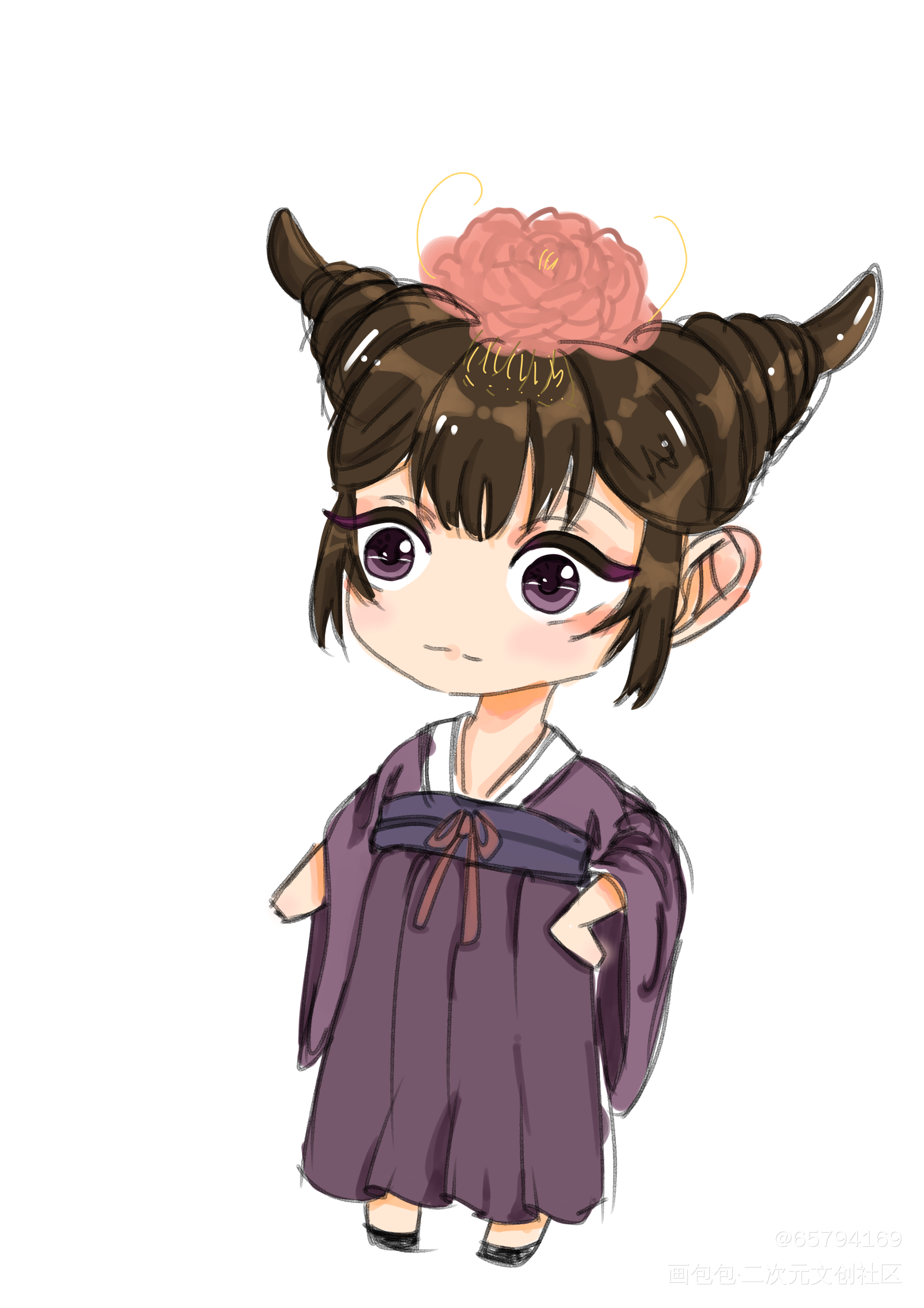 女儿_Q版原创oc绘画作品