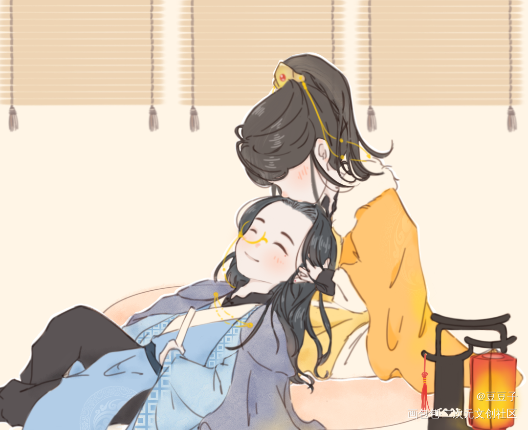 _杀破狼长庚顾昀平涂Q版同人绘画作品