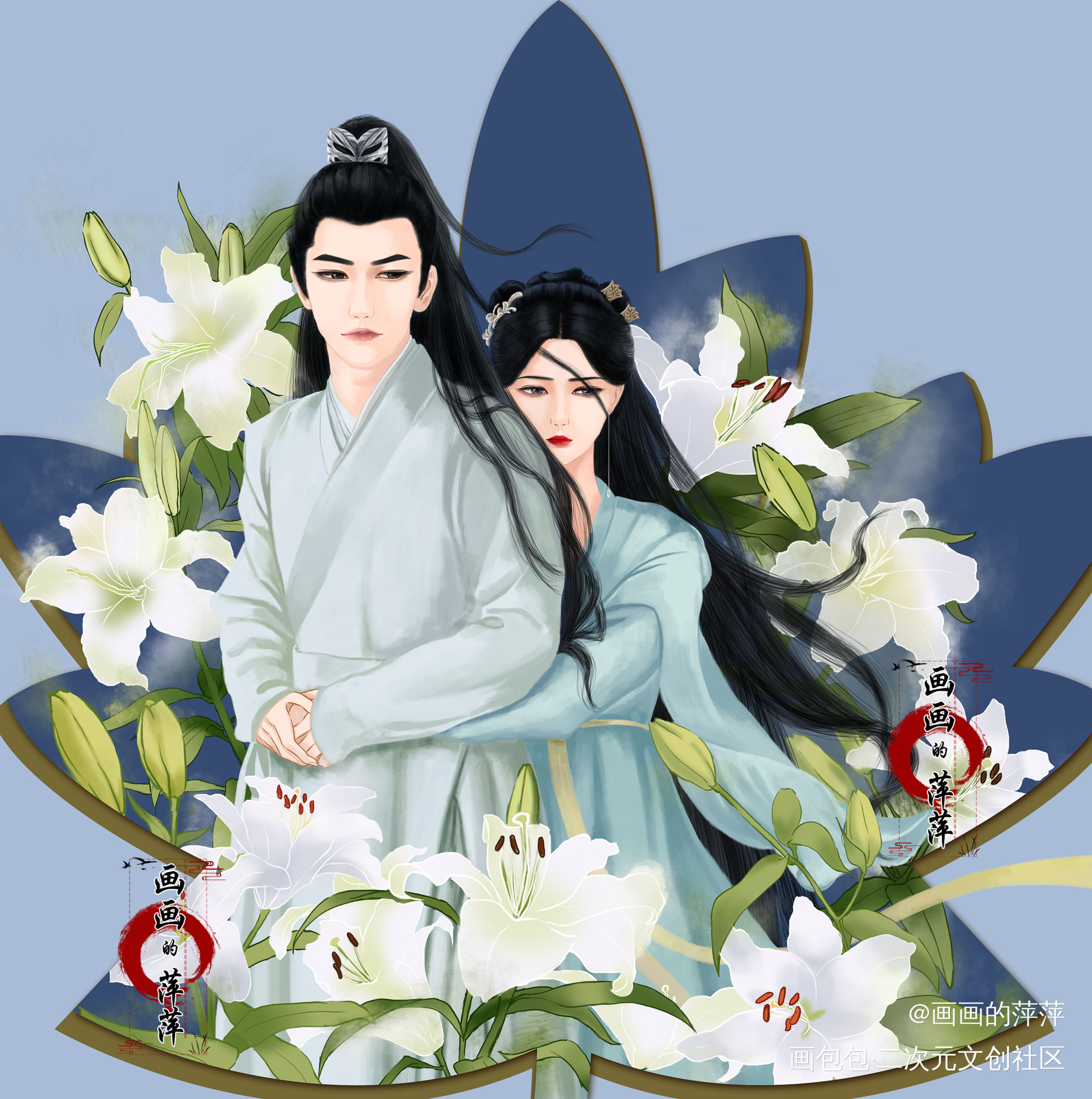 少女大人苏瓷 裴昭同人_裴昭苏瓷立绘厚涂求点评我要上首推头像插画同人少女大人绘画作品