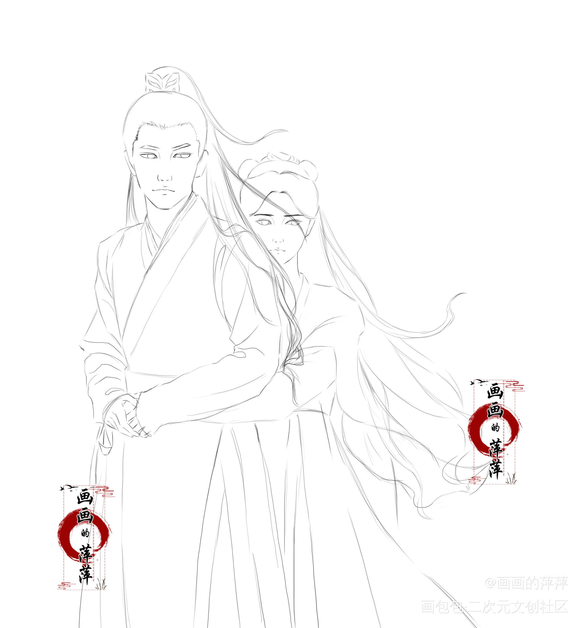 少女大人苏瓷 裴昭同人_裴昭苏瓷立绘厚涂求点评我要上首推头像插画同人少女大人绘画作品