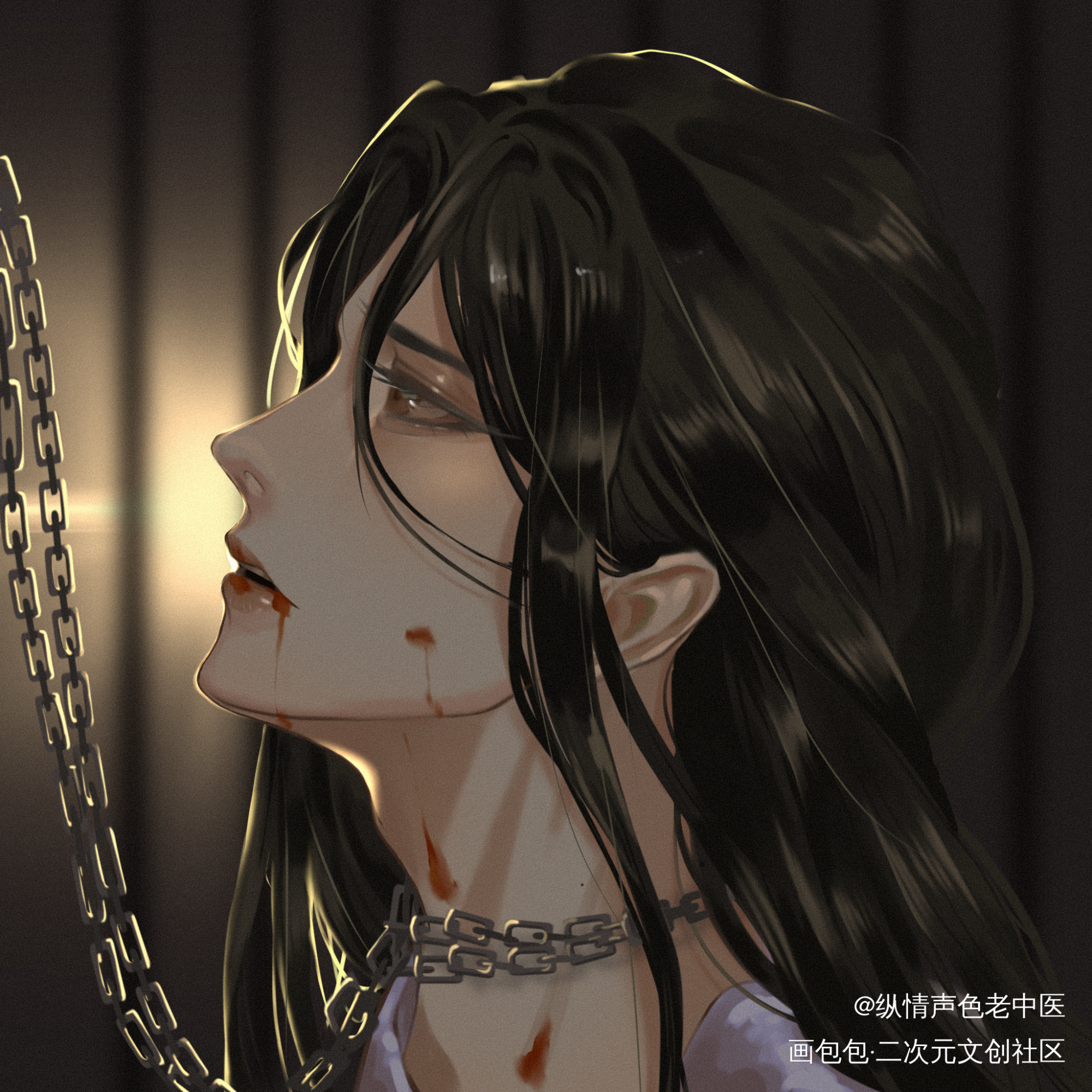 摸个猫宁_二哈和他的白猫师尊燃晚楚晚宁厚涂求点评头像插画绘画作品