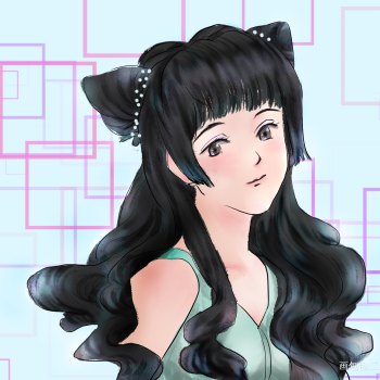 女装小菊_黑塔利亚本田菊厚涂我要上首推头像插画同人绘画作品