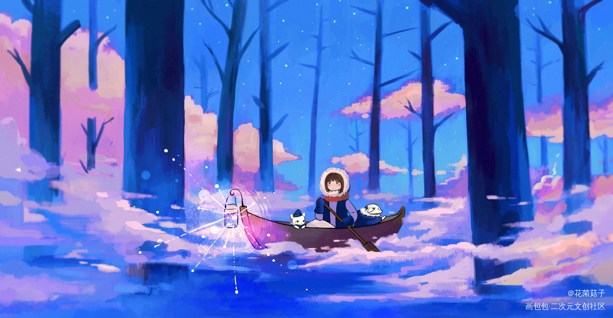 船_平涂插画原作原创绘画作品