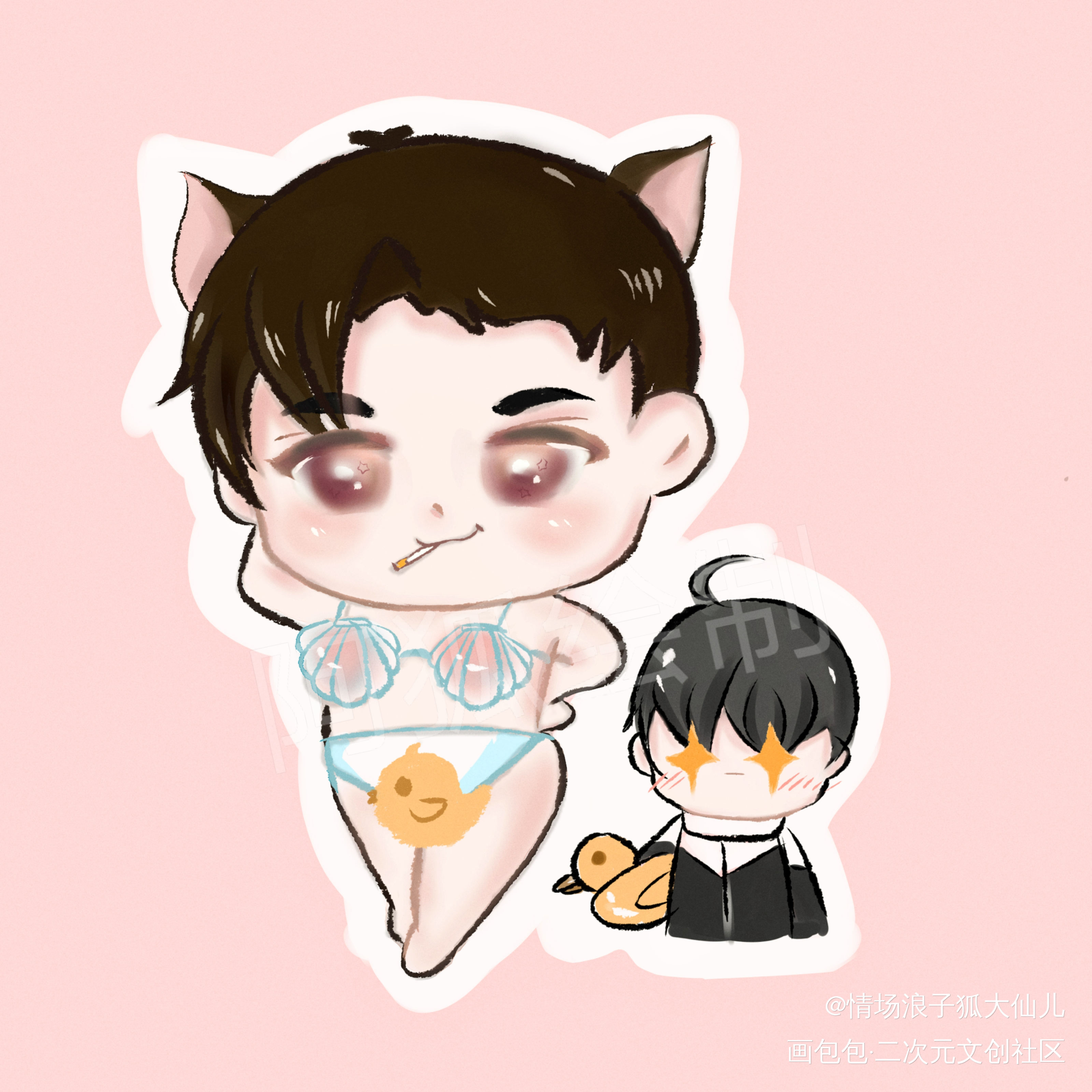 李简海边一日♂游_188男团李玉简隋英绘画作品