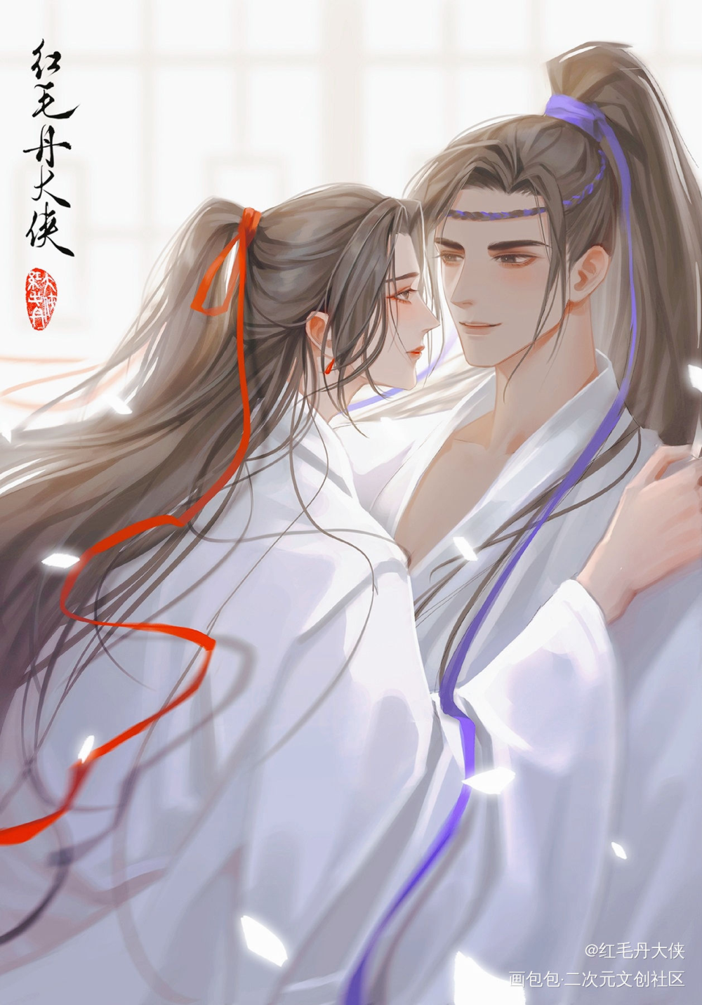将进酒，策舟_将进酒沈泽川萧驰野沈兰舟厚涂插画同人绘画作品