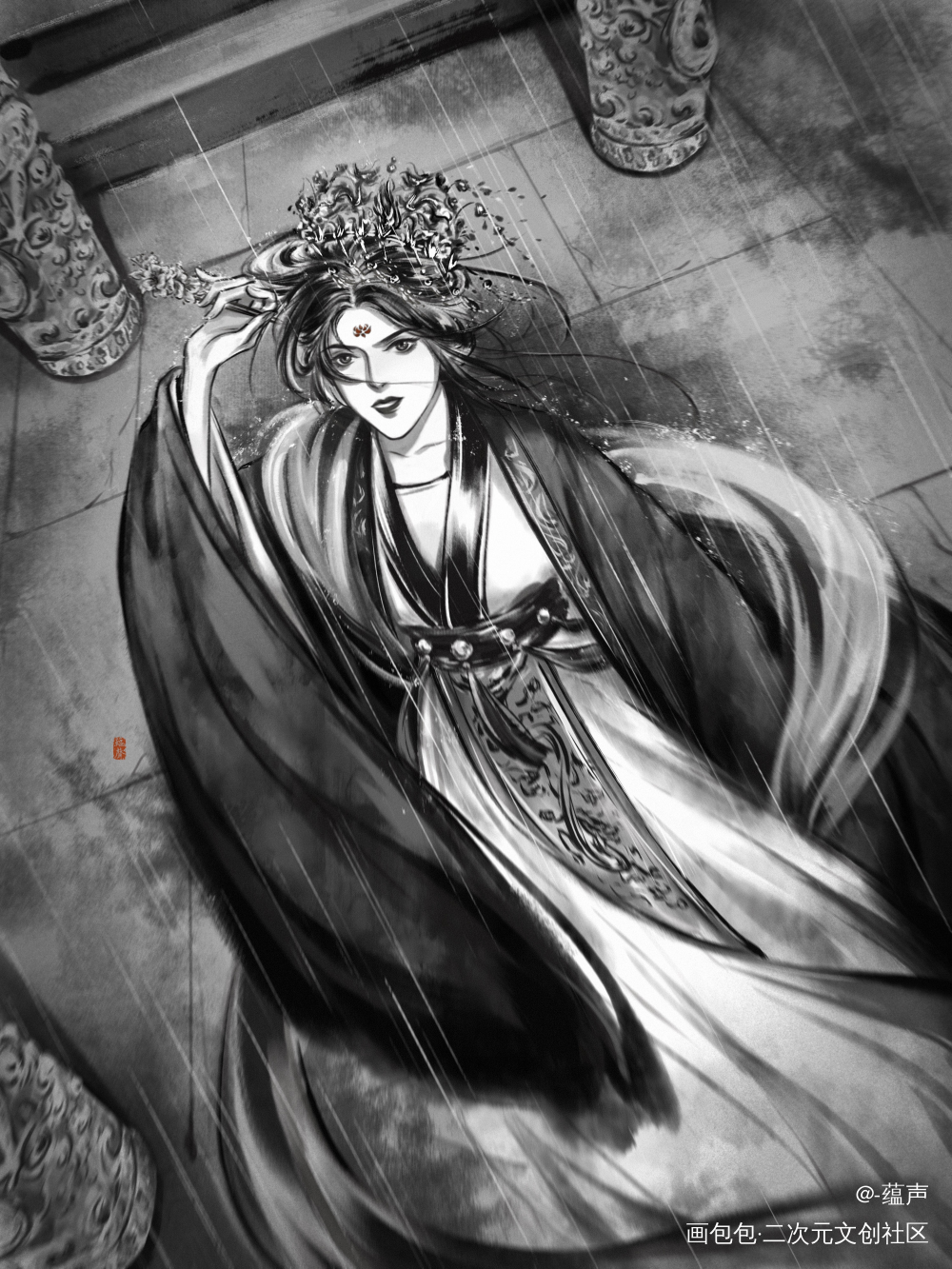 去他的贤良恭淑，我是个皇帝_将进酒李剑霆绘画作品