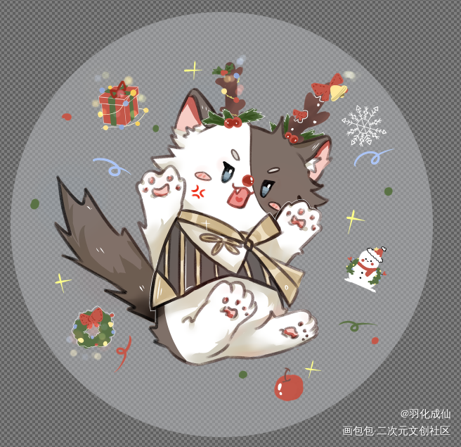 _食物语空桑少主Q版同人空桑养老院绘画作品