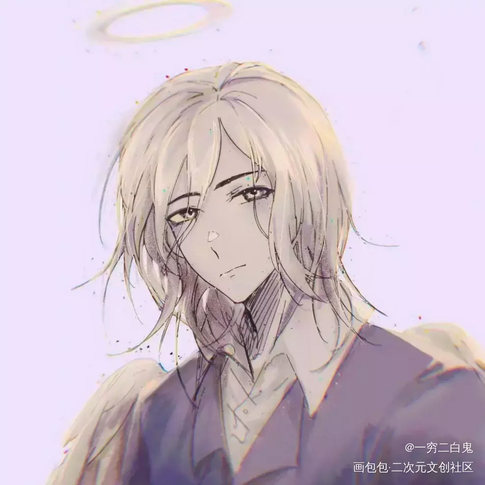 电锯人相关_电锯人天使恶魔帕瓦平涂日系头像插画同人绘画作品