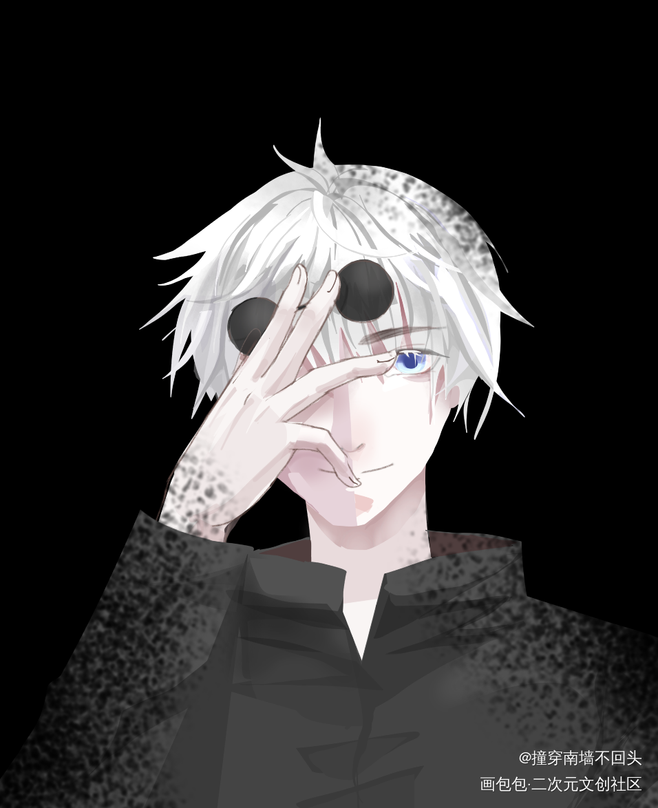 5_咒术回战厚涂求点评插画周边设计oc绘画作品