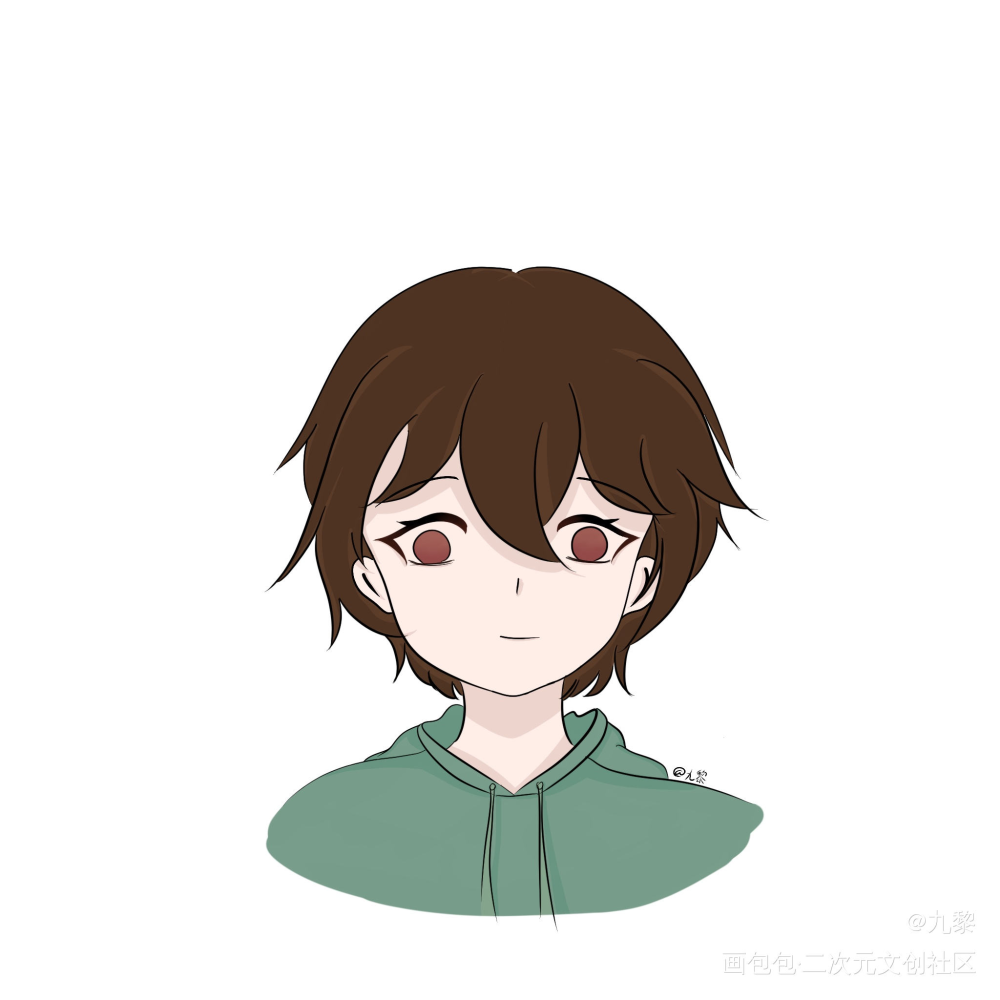 就是个菜菜菜_平涂求点评我要上首推摸鱼板绘原创绘画作品