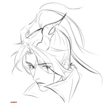 白龙吟_王者荣耀韩信绘画作品