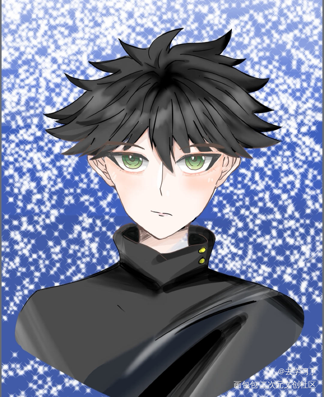 _咒术回战伏黑惠绘画作品