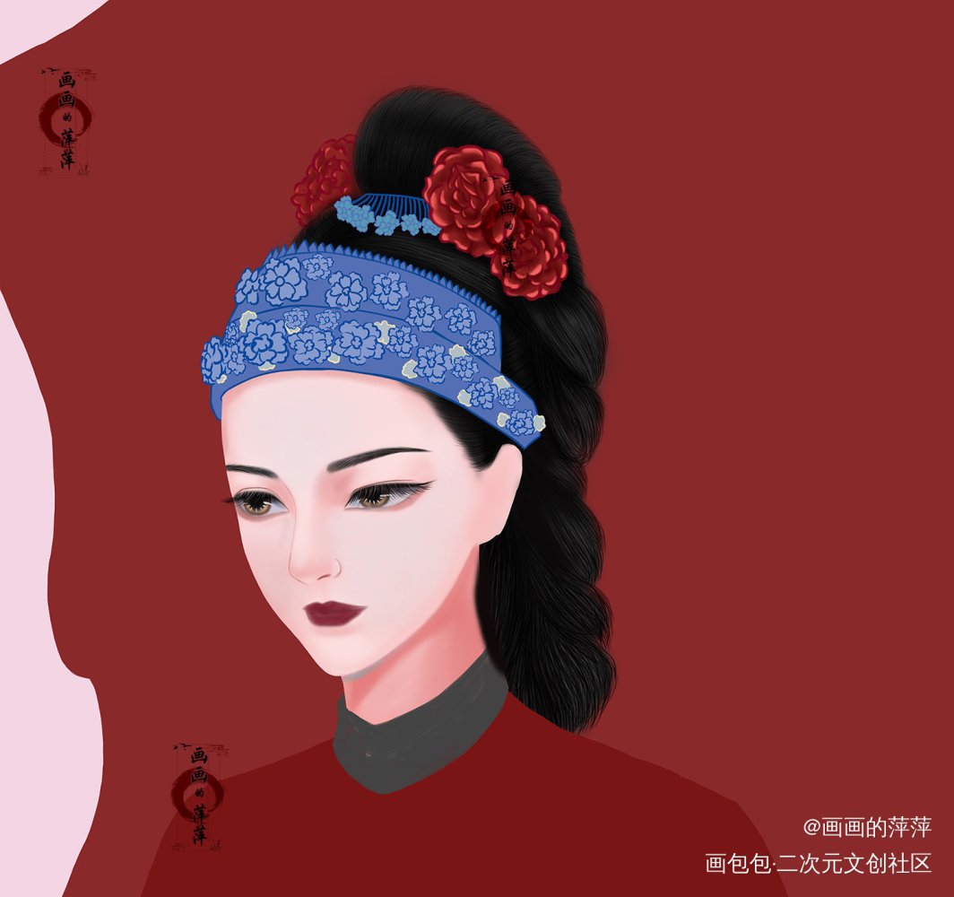 如懿大婚_如懿立绘厚涂我要上首推头像插画同人表情包如懿传绘画作品