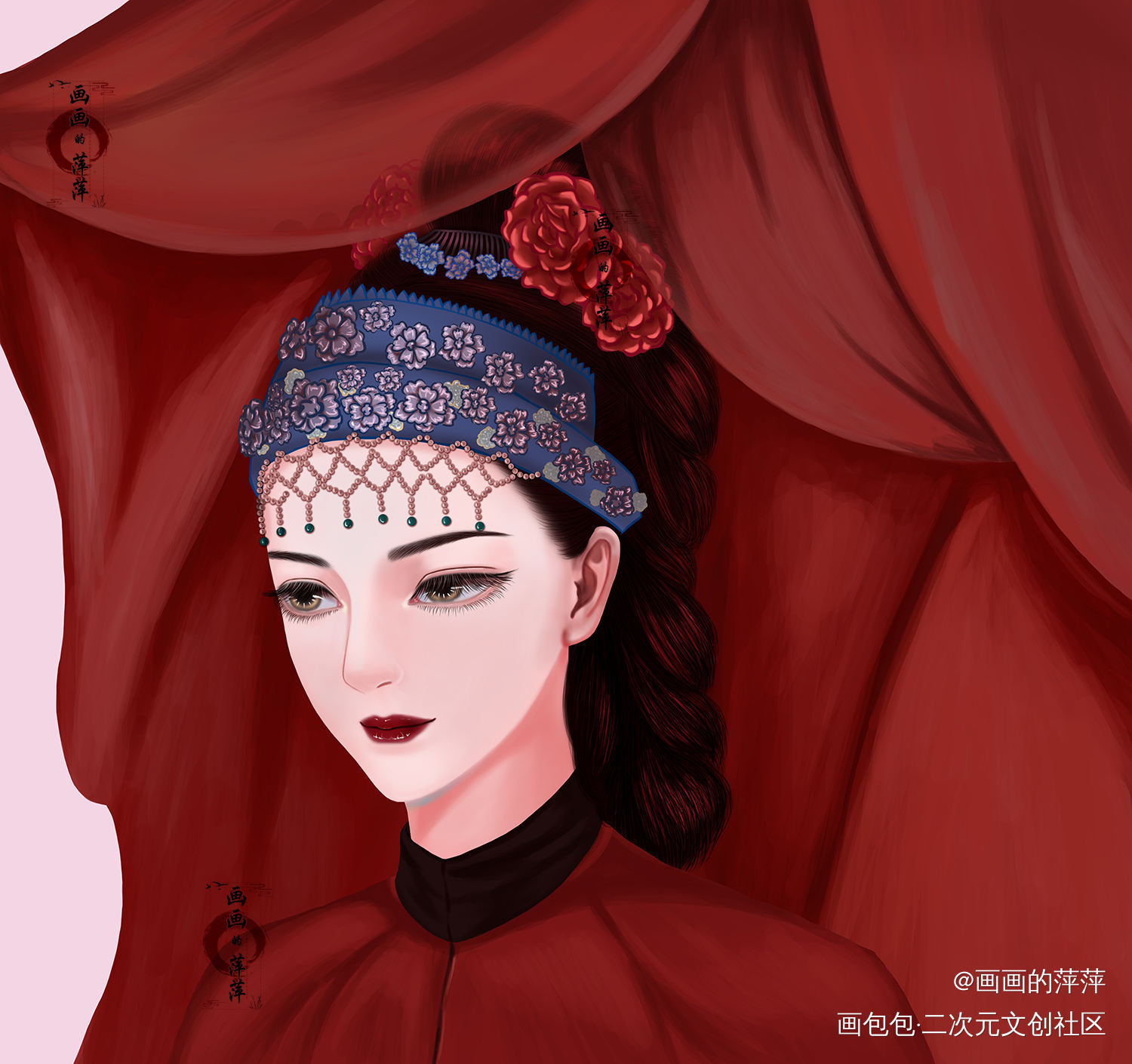 如懿大婚_如懿立绘厚涂我要上首推头像插画同人表情包如懿传绘画作品