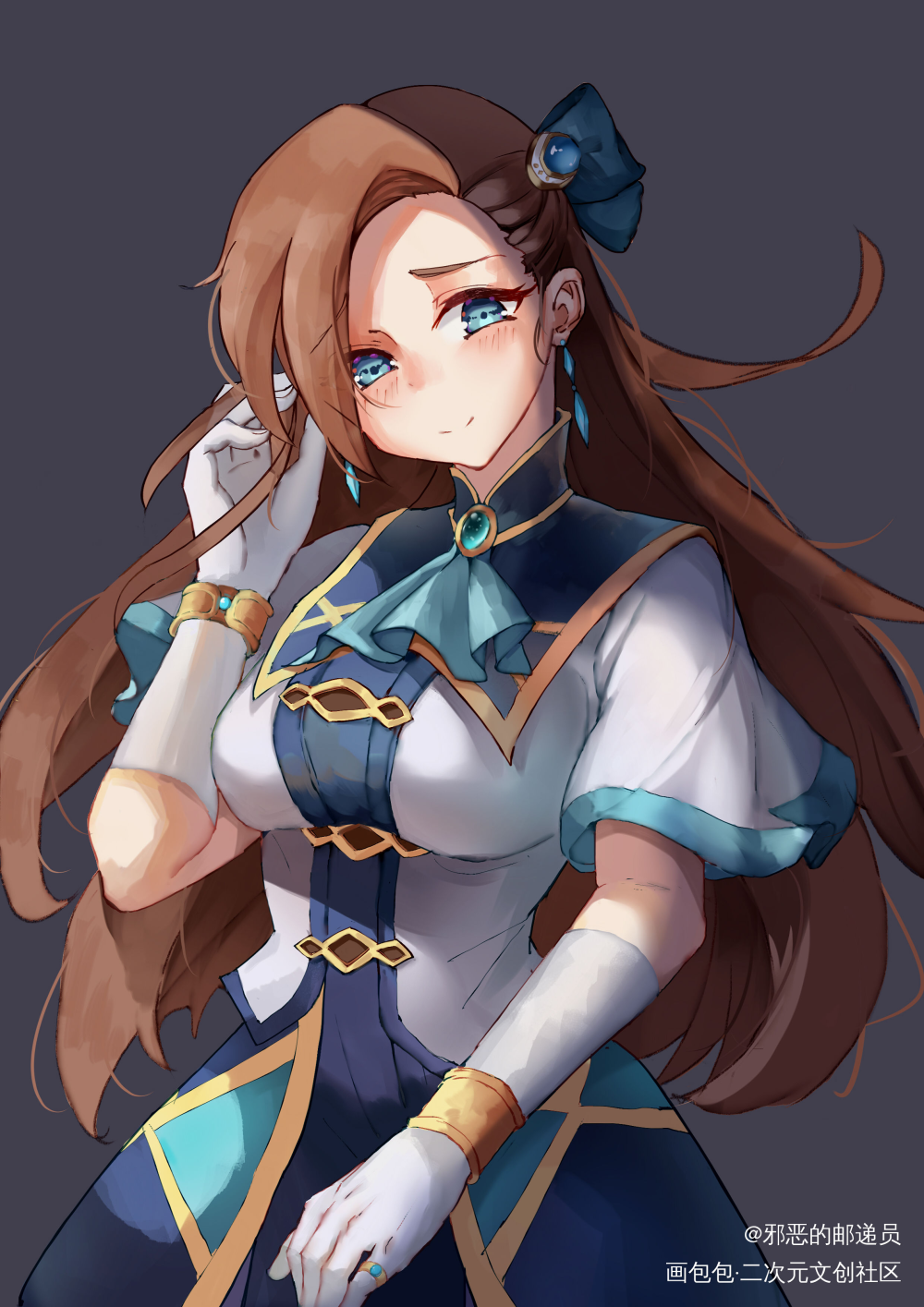 _卡塔丽娜立绘平涂日系插画同人转生成为了只有乙女游戏绘画作品