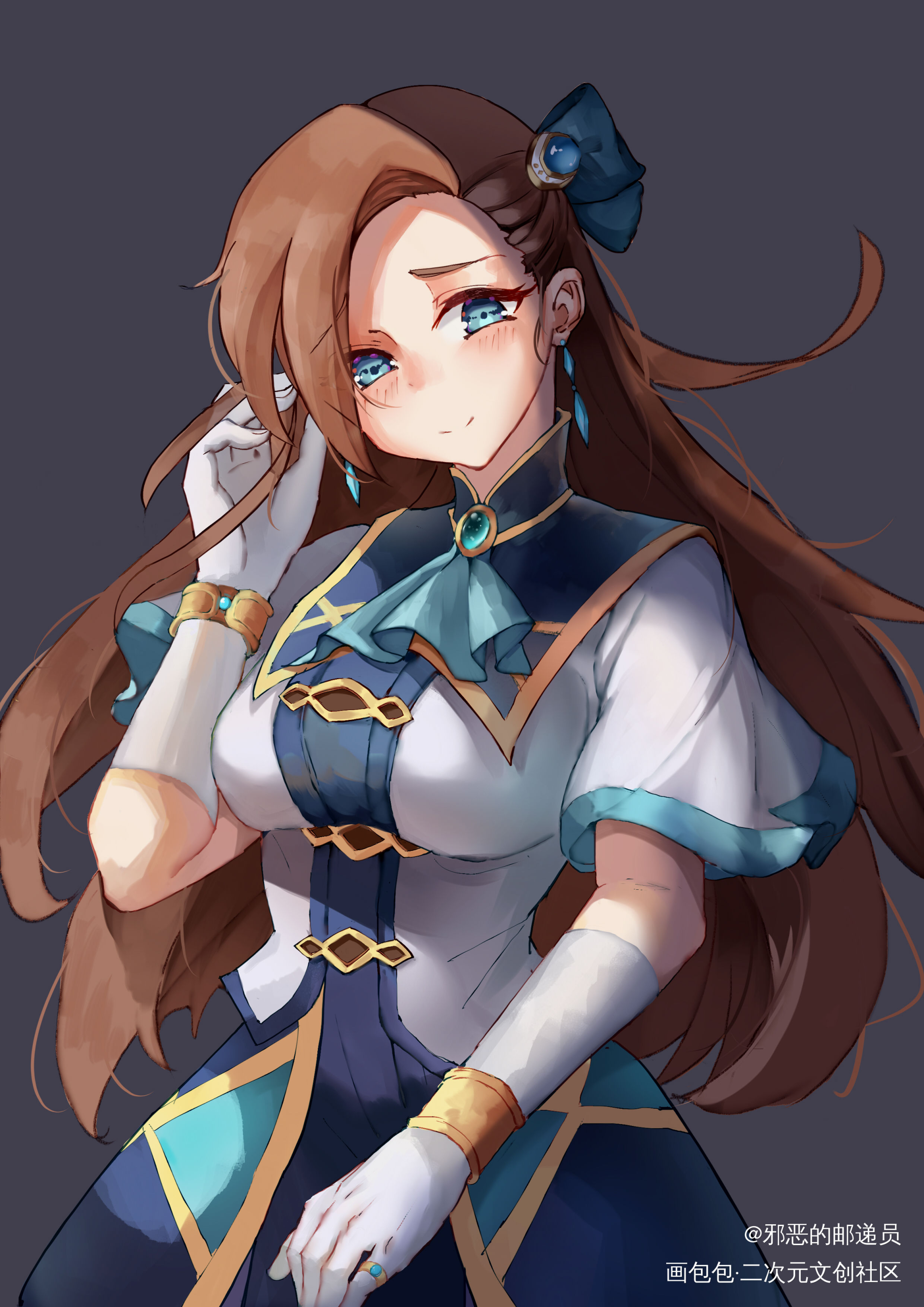 _卡塔丽娜立绘平涂日系插画同人转生成为了只有乙女游戏绘画作品