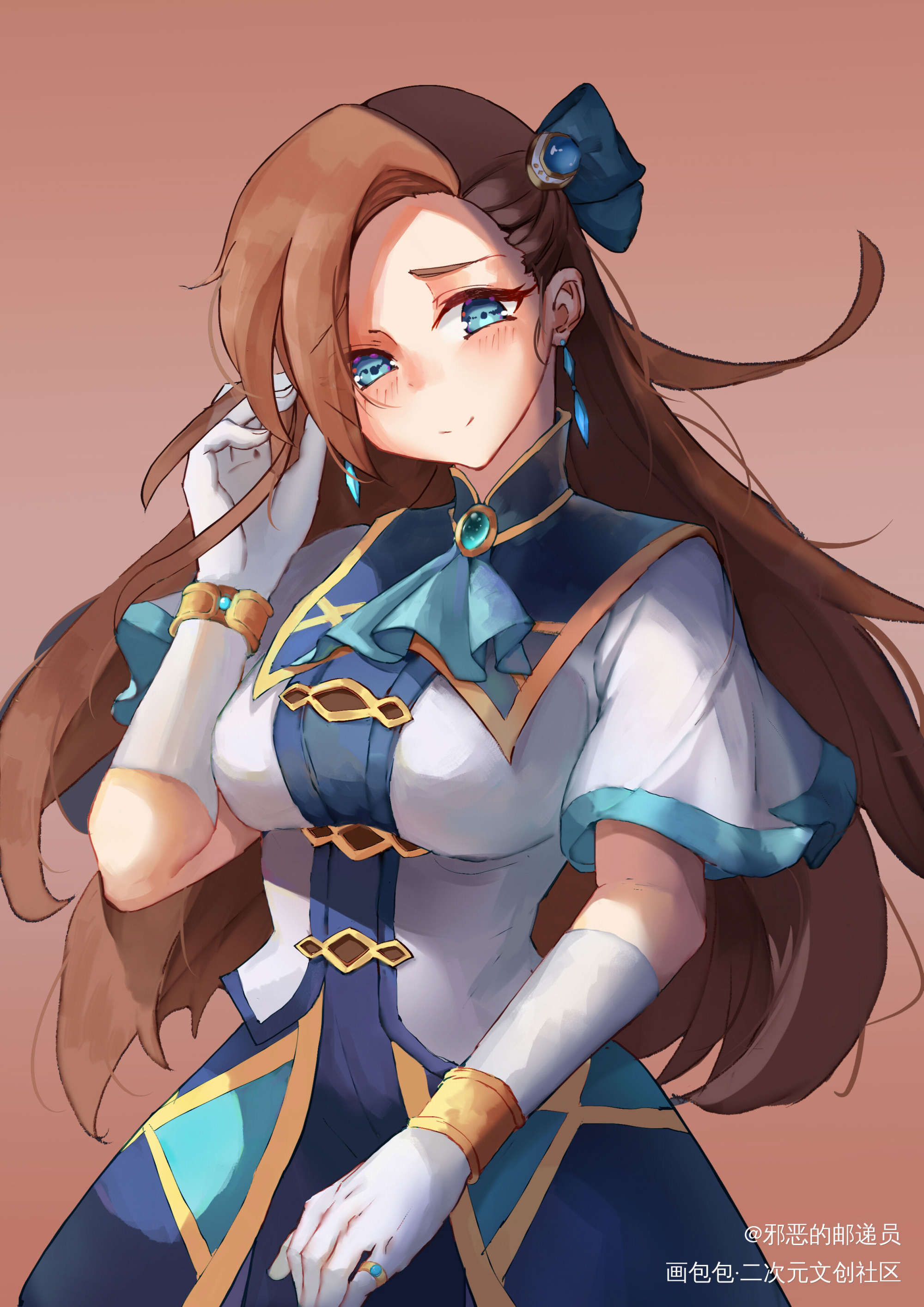 _卡塔丽娜立绘平涂日系插画同人转生成为了只有乙女游戏绘画作品