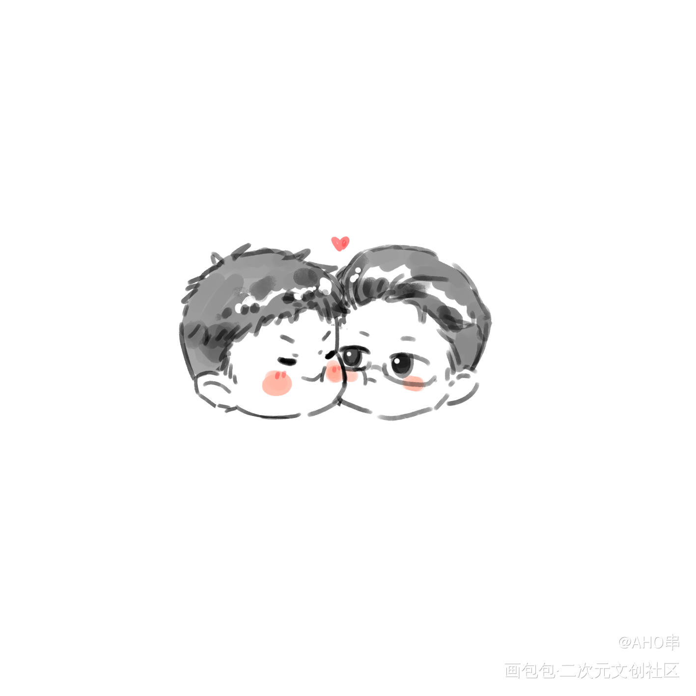 贴贴.:*♡_针锋对决188男团Q版绘画作品
